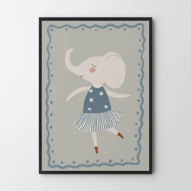 Plakat Słoniczka Baletnica 