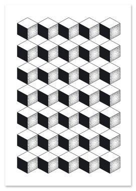 Plakat cyfrowy do wydruku 3d pattern