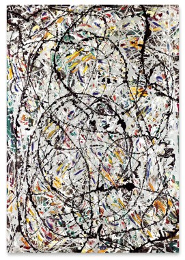 Plakat cyfrowy do wydruku abstrakcja pollock