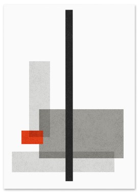Plakat cyfrowy do wydruku bauhaus