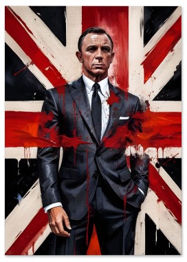 Plakat cyfrowy do wydruku agent bond